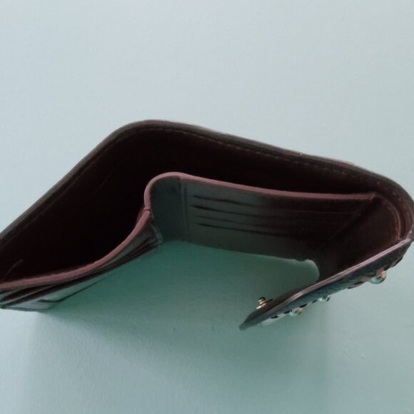 Coach 2622 Remi Medium Trifold Wallet with Whipstitch Daisy Applique - Picture 5 of 8